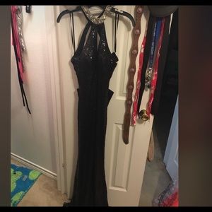 All sequined formal dress